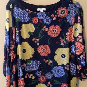 Beautiful dress shirt by Charter Club.  says 3x but it runs small Sheer sleeves